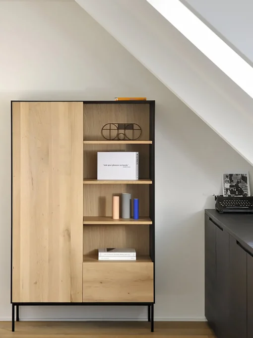 Armoire bird 1 porte 1 tiroir chene massif - ethnicraft