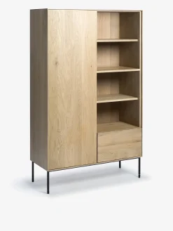 Armoire bird 1 porte 1 tiroir chene massif - ethnicraft