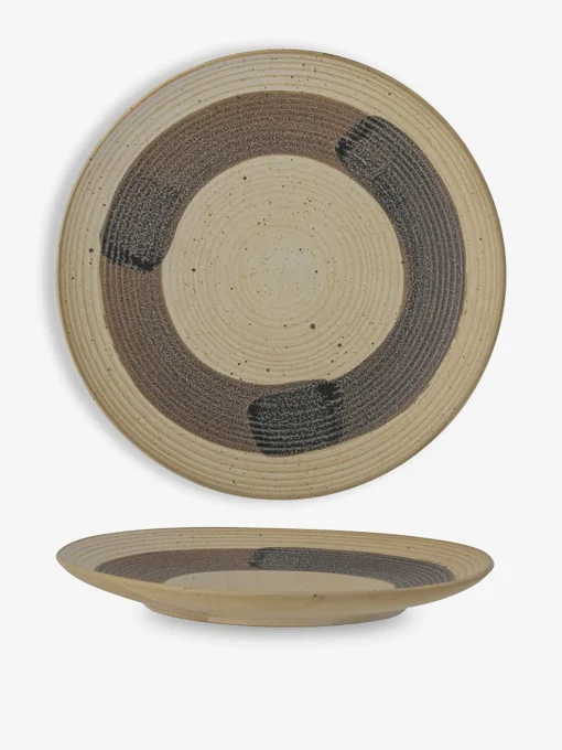 Assiette solange gres naturel - blooming...