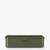 Boite de rangement japon m metal kaki - robinson toyo