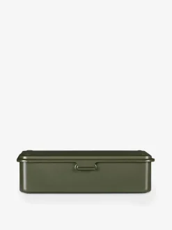 Boite de rangement japon m metal kaki - robinson toyo