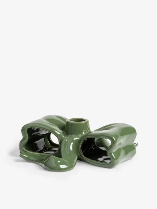 Bougeoir noeud vert - &klevering