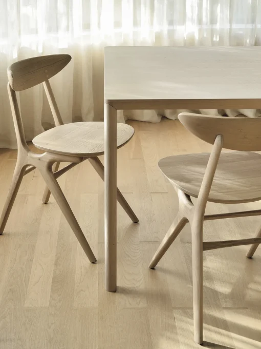 Chaise eye alain van havre bois chene massif - ethnicraft