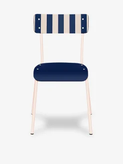 Chaise suzie french riviera rayee marine - les gambettes