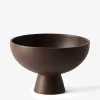 Coupe saladier l ceramique marron d22cm-...