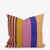 Coussin sandra 50x50cm coton rose - world of craft