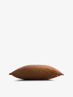 Coussin uni gabardine camel 45x45
