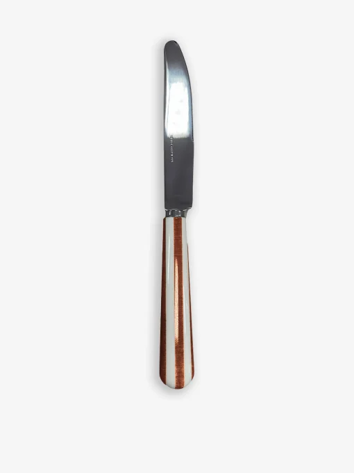 Couteau paul rayure moka - opjet
