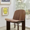 Fauteuil chisel andreas bergsaker bois contreplaque de noyer - hay