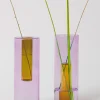 Grand vase reversible lilas/peche - bloc...
