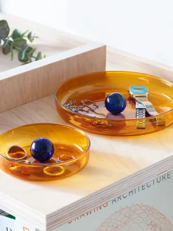 Grand vide poche bubble ambre/cobalt - b...