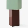 Lampe de table sans fil rechargeable pivot atd7 ochre menthe - &tradition