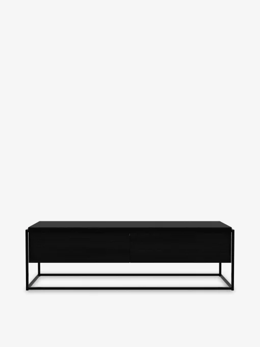 Meuble tv monolit chene noir - ethnicraft
