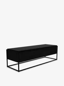 Meuble tv monolit chene noir - ethnicraft