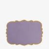 Pack de 2 sets de table coton violet - b...