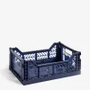 Panier colour crate m polypropylene recycle bleu marine - hay