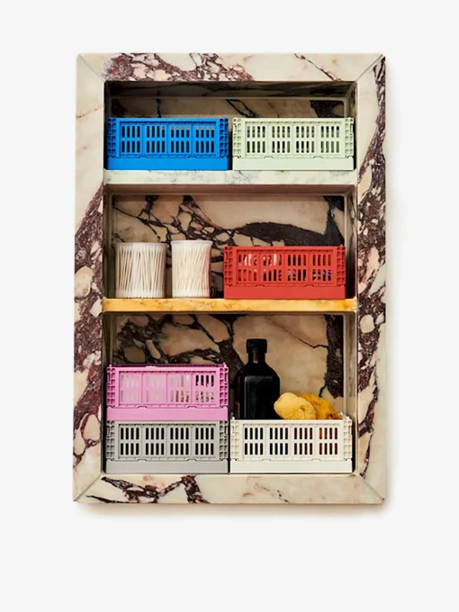 Panier colour crate s polypropylene recycle bleu clair - hay