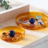 Petit vide poche bubble ambre/cobalt - b...