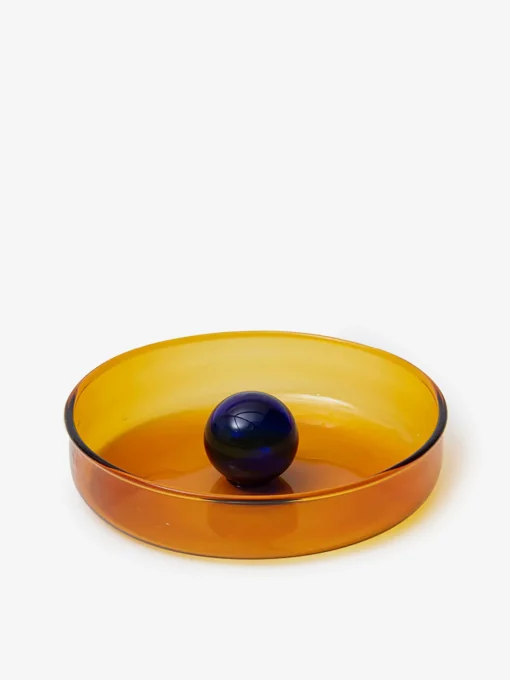 Petit vide poche bubble ambre/cobalt - b...