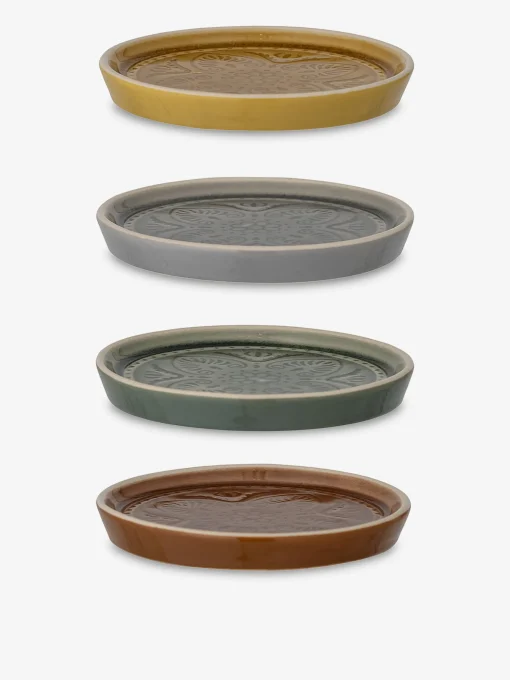 4 petites assiettes rani gres - blooming...