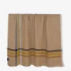 Plaid lin ligne bleu 135x190cm - harmony