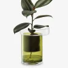 Pot a plante avec reserve d'eau s verre ...