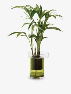 Pot a plante avec reserve d'eau s verre ...
