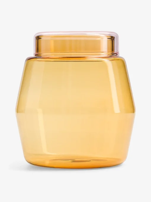 Pot bicolore jaune rose