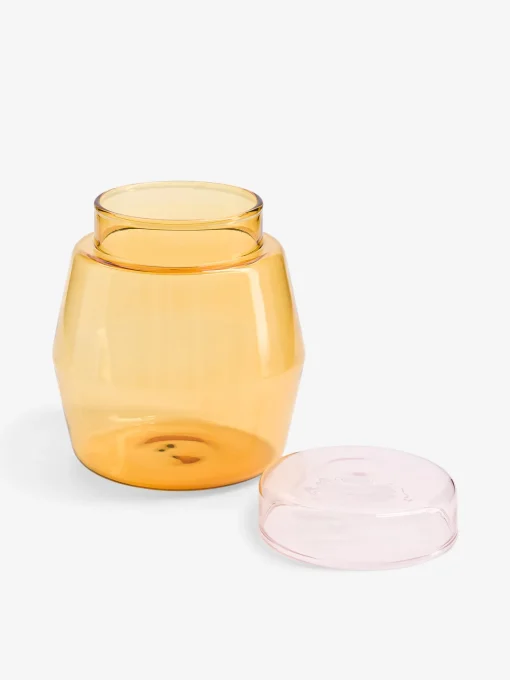 Pot bicolore jaune rose