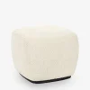Pouf porterville blanc - pomax