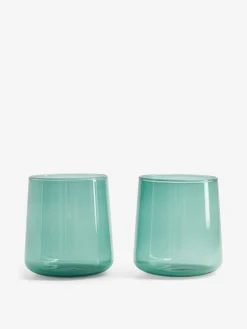 Set 2 verres mb emeraude
