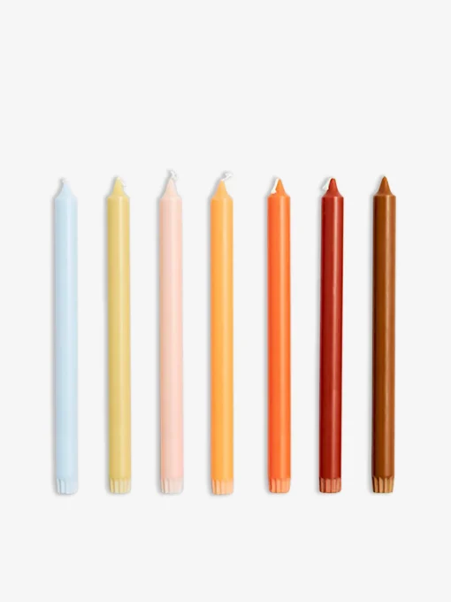 Set de 7 bougies rainbow - hay