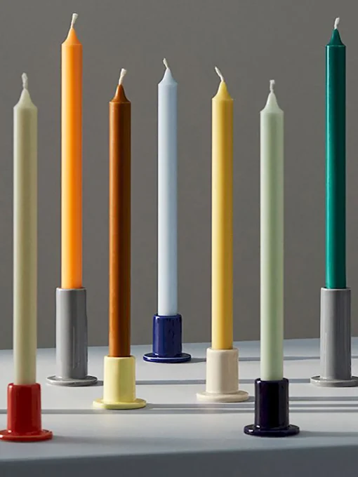 Set de 7 bougies vert - hay