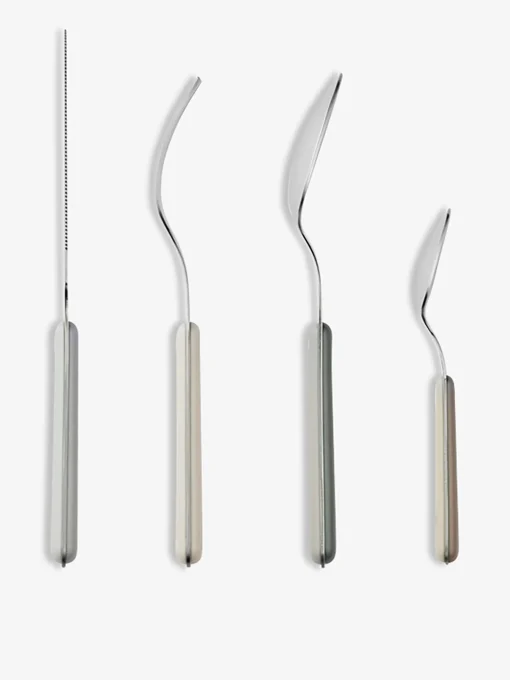 Set de 8 couverts marstal gris - broste ...