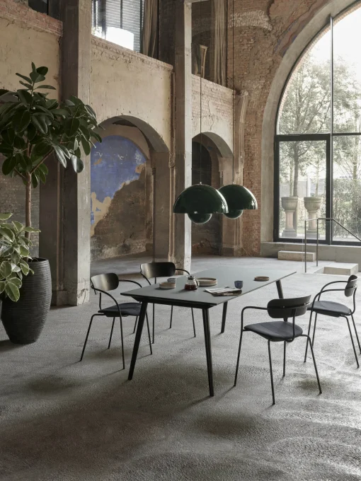 Suspension flowerpot vp2 vert fonce - &tradition