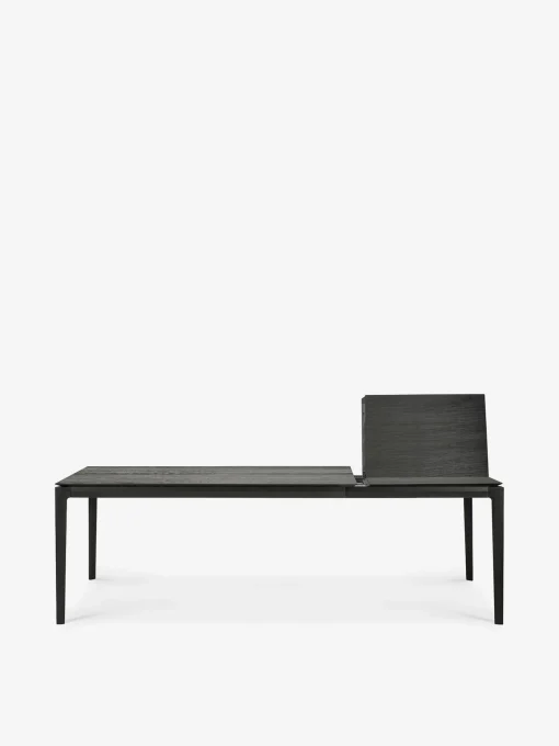 Table a rallonge bok chene noir 160/240 cm - ethnicraft