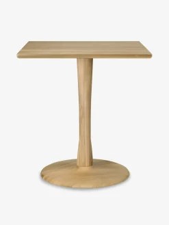 Table carre torsion chene massif 70 cm - ethnicraft