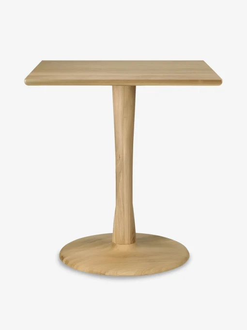 Table carre torsion chene massif 70 cm - ethnicraft