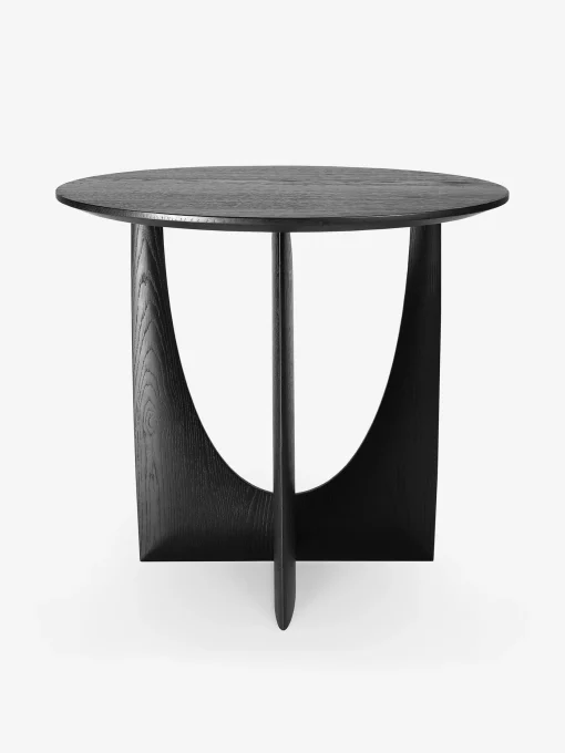 Table geometric chene noir 51x51x50 - ethnicraft