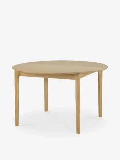 Table ronde a rallonge bok chene massif d129/179 - ethnicraft