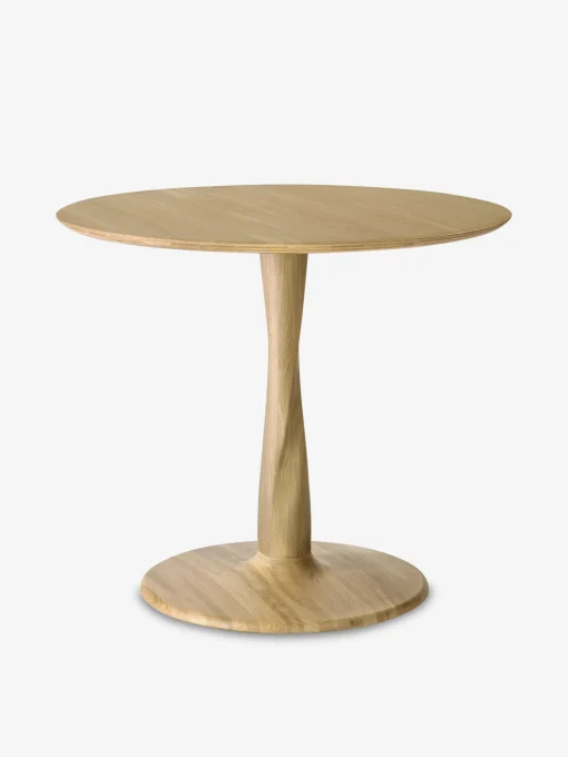 Table ronde torsion chene massif d90 - ethnicraft
