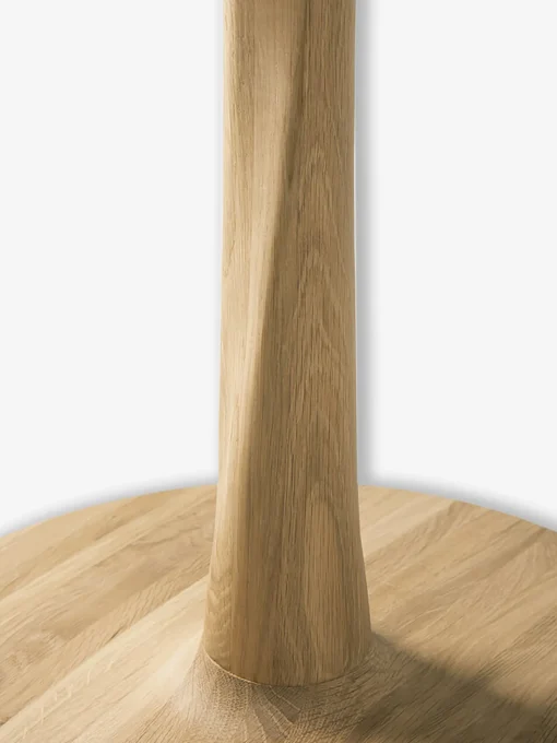 Table ronde torsion chene massif d127 cm - ethnicraft