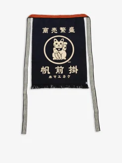 Tablier de cuisine japonais maekake lucky cat - anything