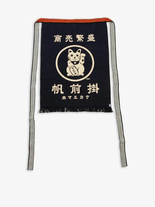 Tablier de cuisine japonais maekake lucky cat - anything
