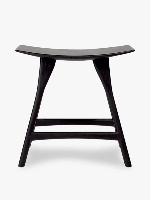 Tabouret osso grain and green chene massif noir - ethnicraft