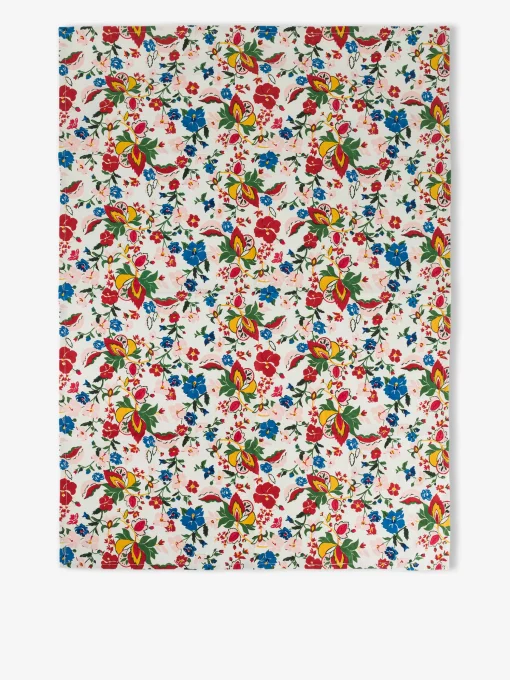 Torchon coton fleurs - bensimon x lucas ...