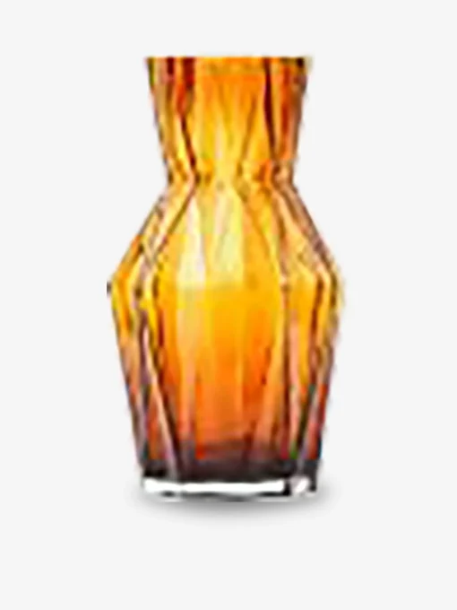 Vase folds glass ocre s - polspotten