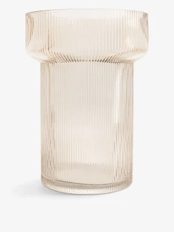 Vase strie xl champagne