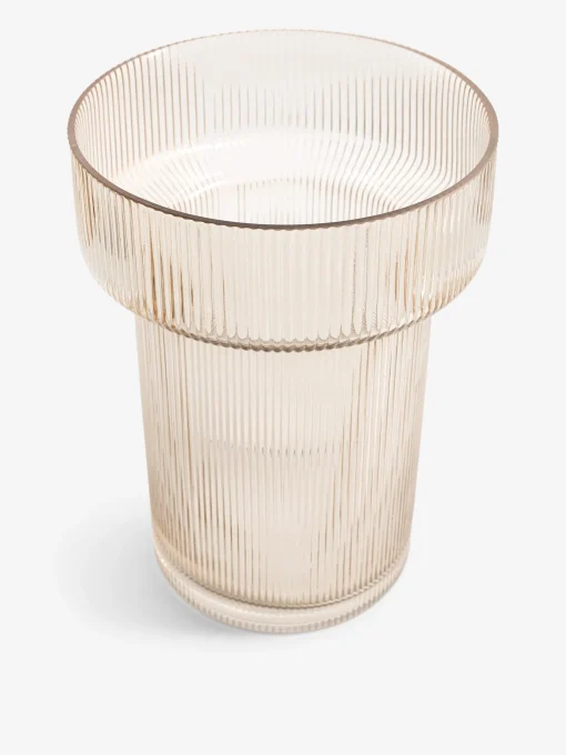 Vase strie xl champagne