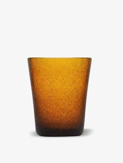 Verre a eau bubble ambre - zani serafino